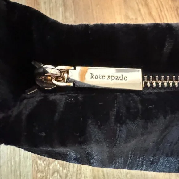 Kate Spade Crushed Velvet Baguette Shoulder Bag - Picture 4 of 5